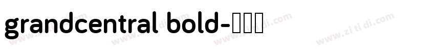 grandcentral bold字体转换